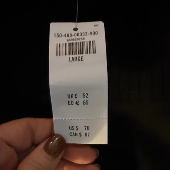 Abercrombie and Fitch  Off-Shoulder Sweater NWT size large - Picture 2 of 3